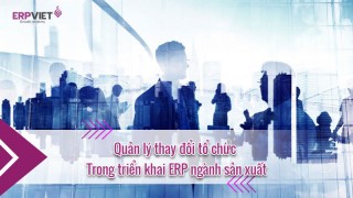 Quản lý thay đổi tổ chức trong triển khai ERP ngành sản xuất