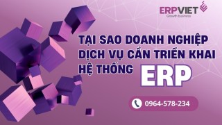 Tại sao doanh nghiệp dịch vụ cần triển khai hệ thống ERP?