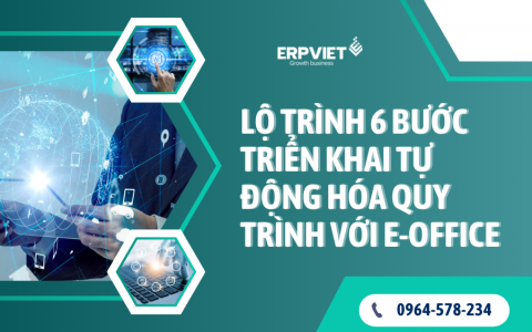 Lộ trình 6 bước triển khai tự động hóa quy trình với E-Office