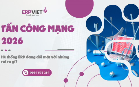 Tấn công mạng 2026: Hệ thống ERP đang đối mặt với những rủi ro gì?