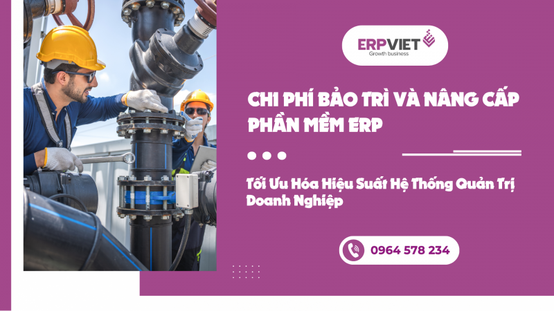 CHI PHÍ BẢO TRÌ VÀ NÂNG CẤP PHẦN MỀM ERP: TỐI ƯU HÓA HIỆU SUẤT HỆ THỐNG QUẢN TRỊ DOANH NGHIỆP