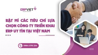 Bật mí các tiêu chí lựa chọn công ty triển khai ERP uy tín tại Việt Nam