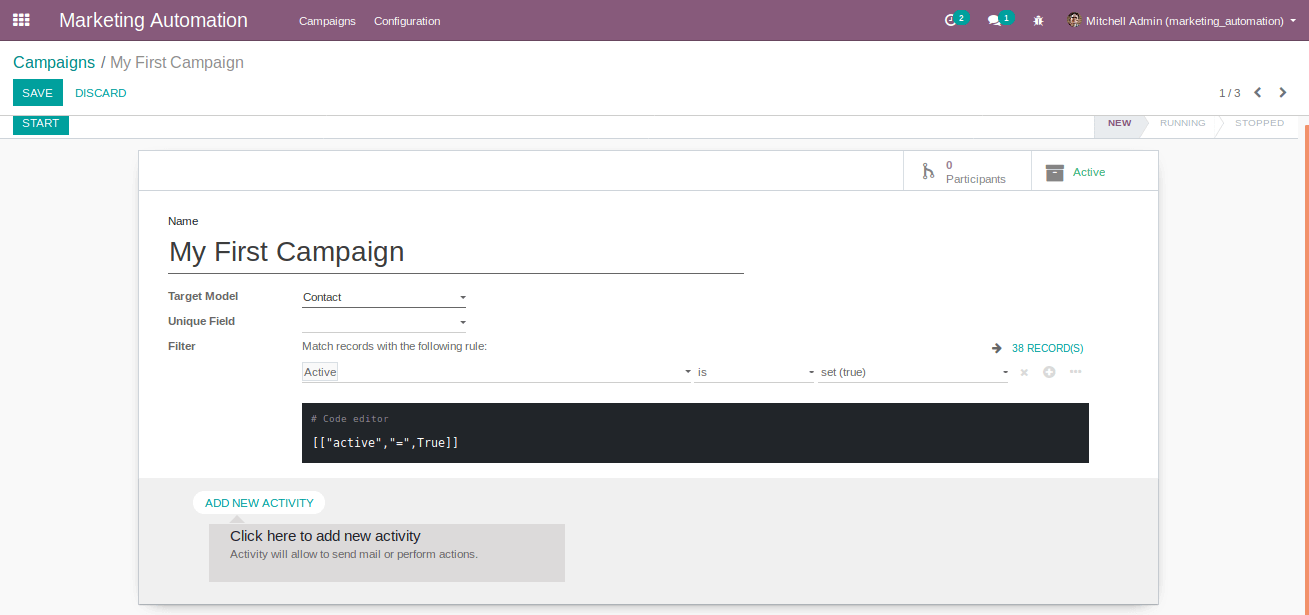 Marketing Automation Odoo ERP 