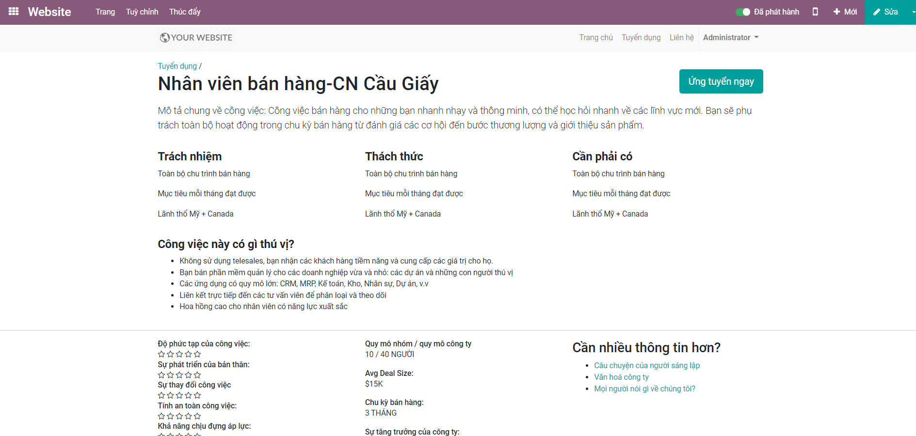 website